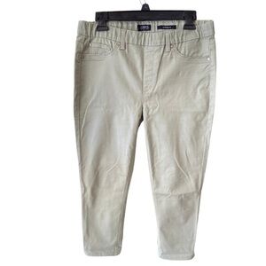 Jones NY Pull-on Cropped Pants Classic Stretch Astor